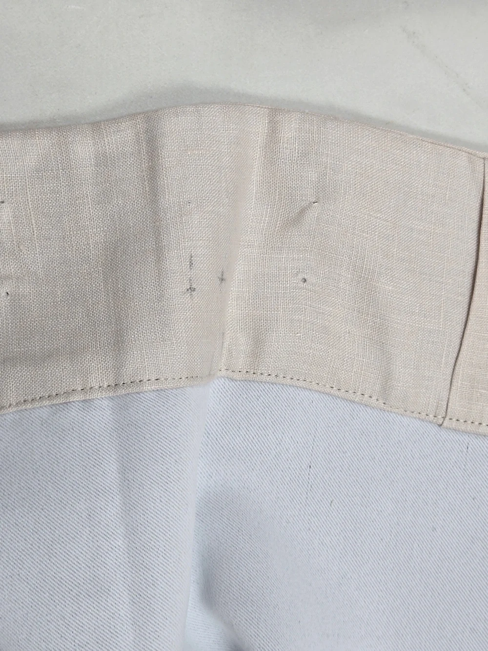 NWT QUINCE Set Of 2 48x96 European Linen True Blackout Curtains Cloud 9197